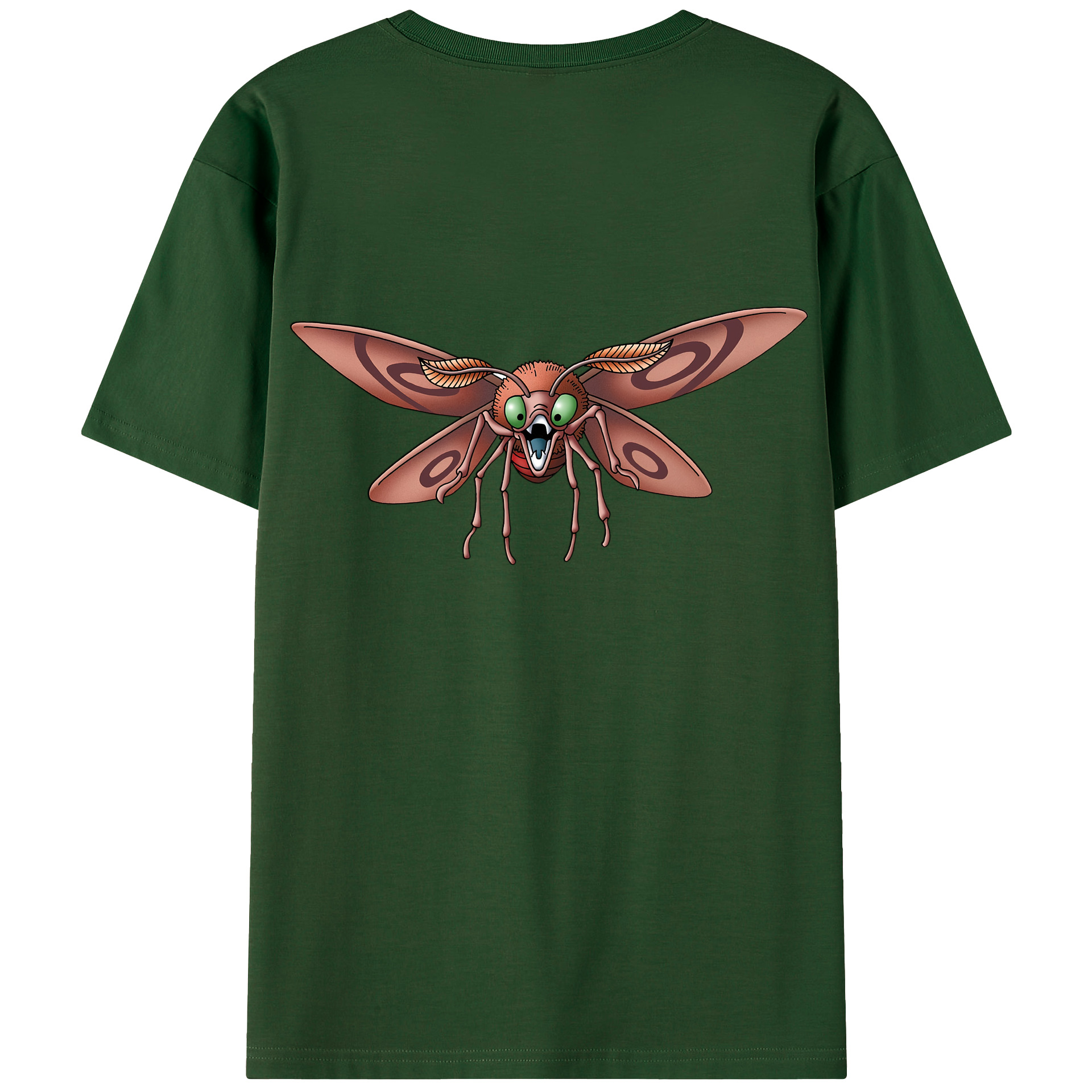 （画像用） ドラゴンクエスト Doragon Kuesuto Dragon Quest 綿100％半袖Tシャツ（背面プリント）